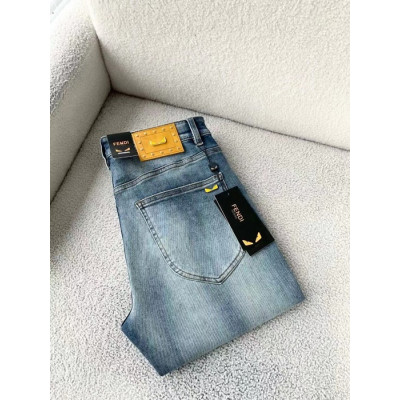 [펜디]Fendi 2023 Mens Casual Initial Logo Casual Pants - 펜디 2023 남성 캐쥬얼 이니셜 로고 캐쥬얼  팬츠 Fen0871x.Size(29 - 38).블루