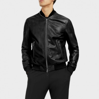 [알마니]Armani 2020 Mens Classic Leather Jackets - 알마니 2020 남성 클래식 캐쥬얼 가죽 자켓 Arm0809x.Size(m - 3xl).블랙