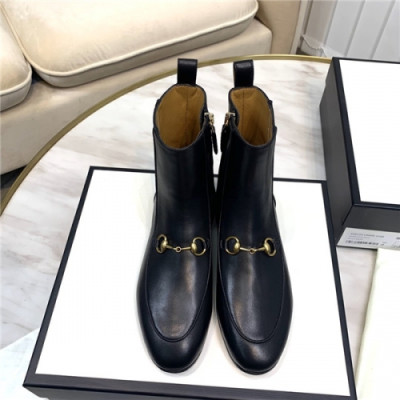 Gucci 2020 Women's Leather Ankle Boots - 구찌 2020 여서용 레더 앵글부츠,Size(225-255),GUCS1247,블랙