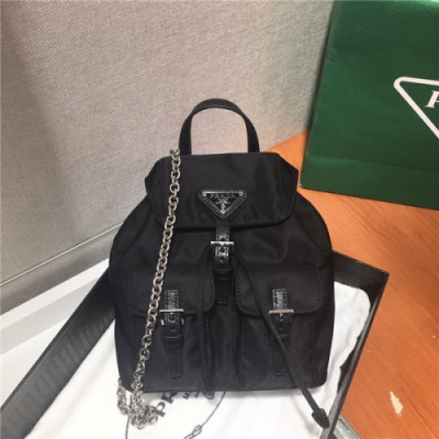 [프라다] Prada 2020 Women's Nylon Mini Shoulder Bag,17cm - 프라다 2020 여서용 네일론 미니 숄더백,17cm,PRAB0191,블랙