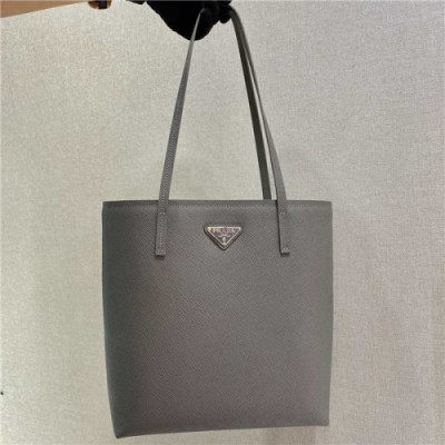 [프라다] Prada 2020 Women's Leather Tote Bag,26cm - 프라다 2020 여성용 레더 토트백,26cm,PRAB0223,그레이