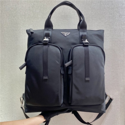 [프라다] Prada 2020 Men's Nylon Backpack,40cm - 프라다 2020 남성용 네일론 백팩,40cm,PRAB0228,블랙