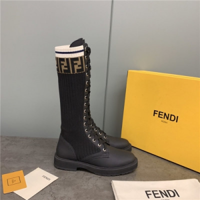 Fendi 2020 Women's Leather Boots - 펜디 2020 여서용 레더 부츠,Size(225-255),FENS0344,블랙