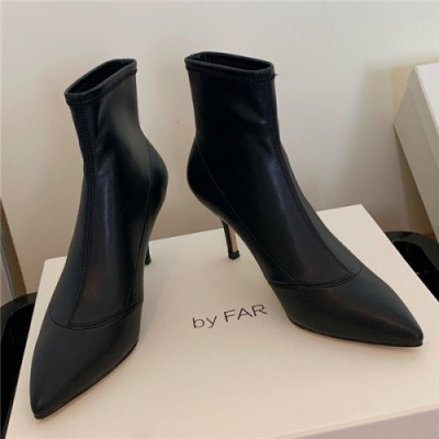 By Far 2020 Women's Leather High Heel Ankle Boots - 바이파 2020 여서용 하이힐 앵글부츠,Size(225-255),BYFS0002,블랙