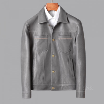 [구찌]Gucci 2020 Mens Classic Leather Jackets - 구찌 2020 남성 클래식 캐쥬얼 가죽 자켓 Guc03191x.Size(m - 3xl).그레이