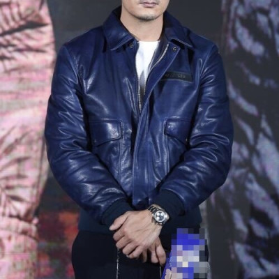 [루이비통]Louis vuitton 2020 Mens Logo Leather Jackets - 루이비통 2020 남성 로고 가죽 자켓 Lou02405x.Size(m - 3xl).블루