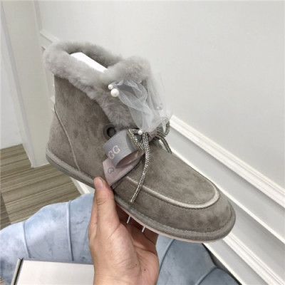 Ugg 2020 Women's Leather Wool Ankle Boots - 어그 2020 여성용 레더 울 앵글부츠,Size(225-255),UGGS0095,그레이