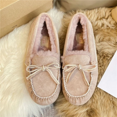 Ugg 2020 Women's Leather Wool Loafer - 어그 2020 여성용 레더 울 로퍼,Size(225-255),UGGS0103,베이지