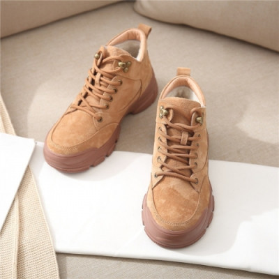 Ugg 2020 Women's Leather Wool Sneakers - 어그 2020 여성용 레더 울 스니커즈,Size(225-255),UGGS0107,카멜
