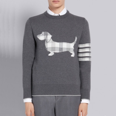 [톰브라운]Thom Browne 2020 Mens Strap Crew-neck Wool Sweaters - 톰브라운 2020 남성 스트랩 크루넥 울 스웨터 Thom01087x.Size(s - xl).그레이