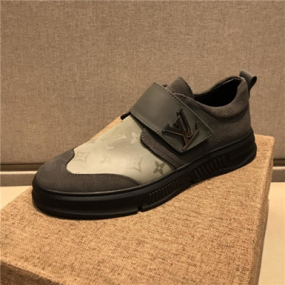 Louis Vuitton 2020 Men's Leather Sneakers - 루이비통 2020 남서용 레드 스니커즈,Size(240-275),LOUS1475,그레이