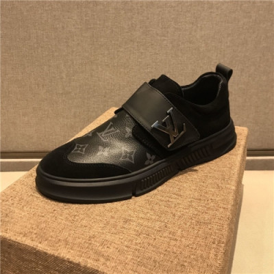 Louis Vuitton 2020 Men's Leather Sneakers - 루이비통 2020 남서용 레드 스니커즈,Size(240-275),LOUS1476,블랙