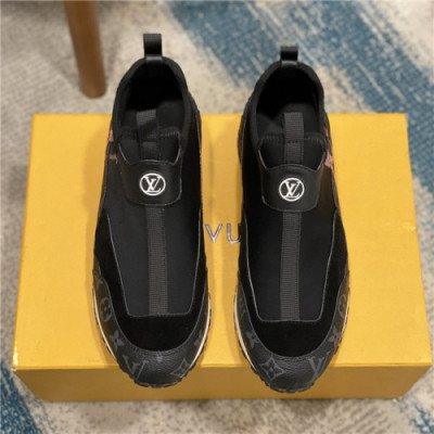 Louis Vuitton 2020 Men's Leather Sneakers - 루이비통 2020 남서용 레드 스니커즈,Size(240-275),LOUS1481,블랙