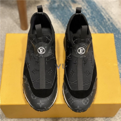Louis Vuitton 2020 Men's Leather Sneakers - 루이비통 2020 남서용 레드 스니커즈,Size(240-275),LOUS1484,블랙