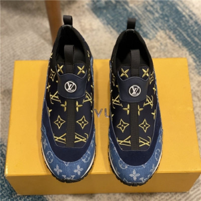 Louis Vuitton 2020 Men's Leather Sneakers - 루이비통 2020 남서용 레드 스니커즈,Size(240-275),LOUS1486,블랙