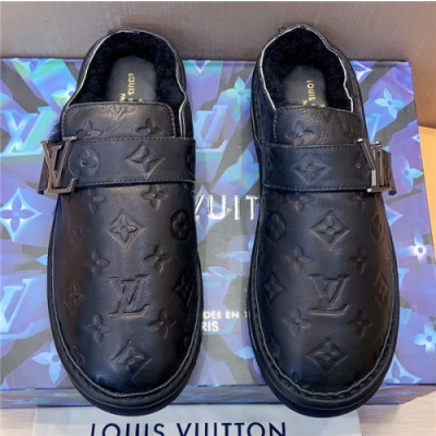 Louis Vuitton 2020 Men's Wool Slipper - 루이비통 2020 남성용 울 슬리퍼,Size(240-275),LOUS1490,블랙