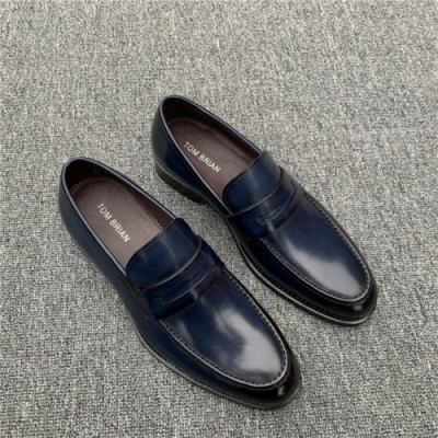 Thom Brown 2020 Men's Leather Oxford Shoes - 톰브라운 2020 남성용 레더 옥스퍼드 슈즈,Size(240-275),THOMS0032,네이비