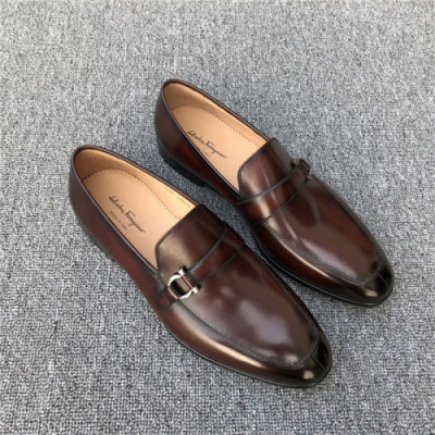 Salvatore Ferragamo 2020 Men's Leather Oxford Shoes - 페라가모 2020 남성용 레더 옥스퍼드 슈즈,Size(240-275),FGMS0468,브라운