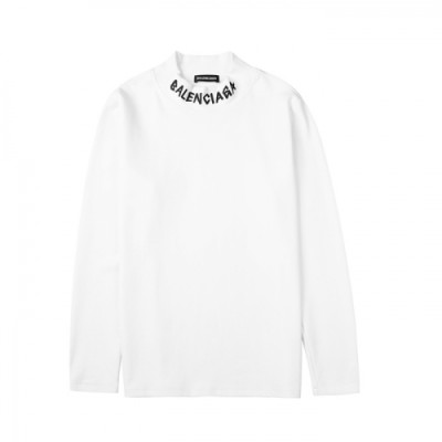 [발렌시아가]Balenciaga 2020 Mens Logo Crew-neck Cotton Tshirts - 발렌시아가 2020 남성 로고 크루넥 코튼 맨투맨 Bal0869x.Size(xs - l).화이트