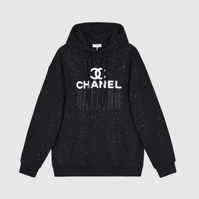 [샤넬]Chanel 2020 Mm/Wm Logo Oversize Cotton HoodT - 샤넬 2020 남자 로고 오버사이즈 코튼 후드티 Cha0626x.Size(xs - l).블랙