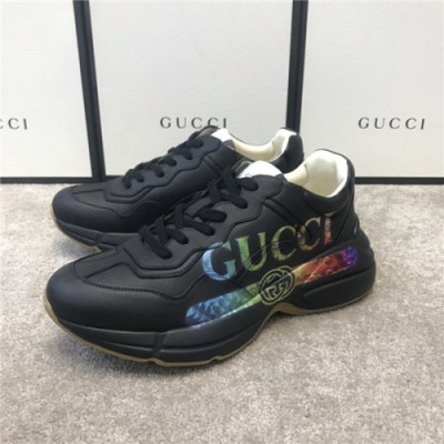 Gucci 2020 Mm/Wm Leather Running Shoes - 구찌 2020 남여공용 레더 런닝슈즈,Size(225-275),GUCS1270,블랙