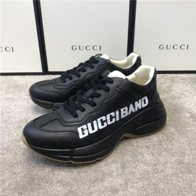 Gucci 2020 Mm/Wm Leather Running Shoes - 구찌 2020 남여공용 레더 런닝슈즈,Size(225-275),GUCS1271,블랙