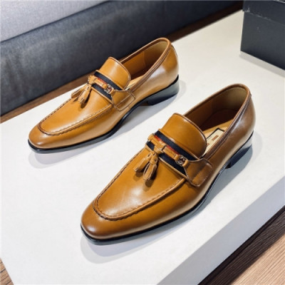 Gucci 2020 Men's Leather Oxford Shoes - 구찌 2020 남성용 레더 옥스퍼드 슈즈,Size(240-275),GUCS1274,카멜