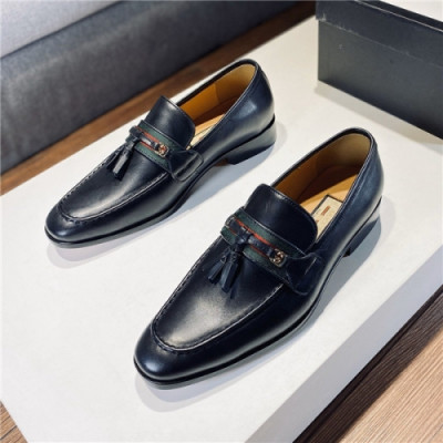 Gucci 2020 Men's Leather Oxford Shoes - 구찌 2020 남성용 레더 옥스퍼드 슈즈,Size(240-275),GUCS1275,블랙