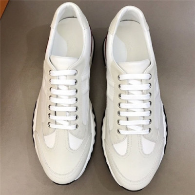 Hermes 2020 Men's Leather Sneakers - 에르메스 2020 남성용 레더 스니커즈,Size(240-275),HERS0358,화이트