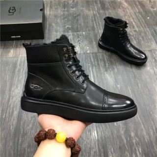 Ugg 2020 Men's Leather Wool Ankle Boots - 어그 2020 남성용 레더 울 앵글부츠,Size(240-275),UGGS0170,블랙