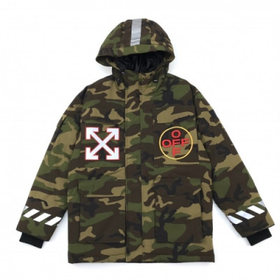 [오프화이트]Off-white 2020 Mens Logo Casual Duck Down Jackets - 오프화이트 2020 남성 로고 캐쥬얼 덕다운 자켓 Off0607x.Size(m - 3xl).그린