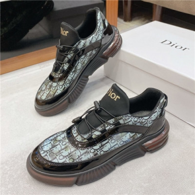 Dior 2020 Men's Leather Sneakers - 디올 2020 남성용 레더 스니커즈,Size(240-275),DIOS0258,블랙