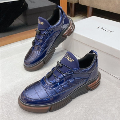 Dior 2020 Men's Leather Sneakers - 디올 2020 남성용 레더 스니커즈,Size(240-275),DIOS0261,블루