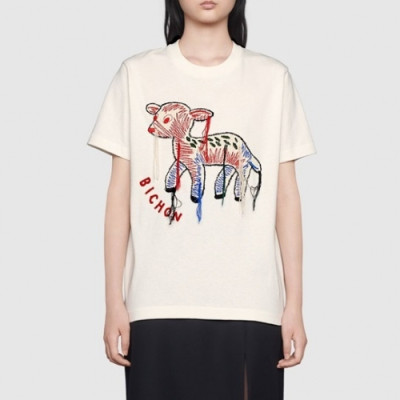[매장판]Gucci 2020 Mm/Wm Logo Cotton Short Sleeved Tshirts - 구찌 2020 남/녀 로고 코튼 반팔티 Guc03203x.Size(xs - l).아이보리