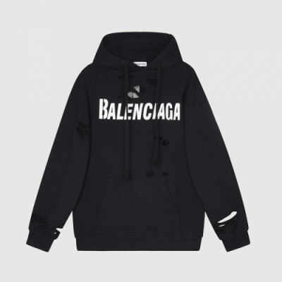 [발렌시아가]Balenciaga 2020 Mm/Wm Logo Cotton Hoodie - 발렌시아가 2020 남/녀 로고 코튼 후디 Bal0876x.Size(xs - l).블랙