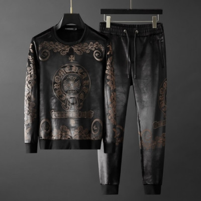 Chrome Hearts 2019 Mens Casual Logo Training Clothes&Pants - 크롬하츠 2019 남성 캐쥬얼 로고 트레이닝복&팬츠 Chr0312x.Size(m - 5xl).블랙