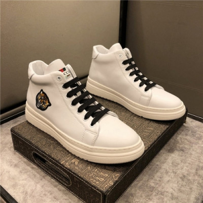 Gucci 2020 Men's Leather Sneakers - 구찌 2020 남성용 레더 스니커즈,Size(240-275),GUCS1286,화이트
