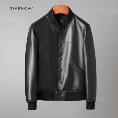 [지방시]Givenchy 2020 Mens Logo Casual Leather Jackets - 지방시 2020 남성 로고 캐쥬얼 레더 자켓 Giv0501x.Size(m - 3xl).블랙