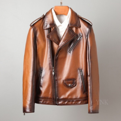 [구찌]Gucci 2020 Mens Classic Leather Jackets - 구찌 2020 남성 클래식 캐쥬얼 가죽 자켓 Guc03190x.Size(m - 3xl).브라운