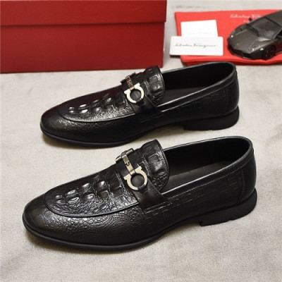 Salvatore Ferragamo 2020 Men's Leather Oxford Shoes - 페라가모 2020 남성용 레더 옥스퍼드 슈즈,Size(240-275),FGMS0470,블랙