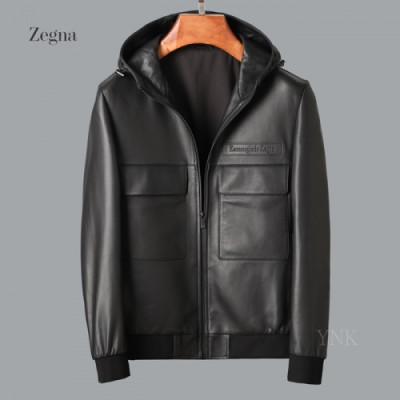[제냐]Ermenegildo Zegna 2020 Mens Business Leather Jackets - 에르메네질도 제냐 2020 남성 비지니스 가죽 자켓 Zeg0224x.Size(m - 3xl).블랙