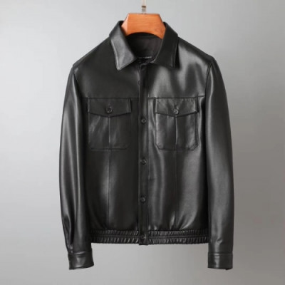 [알마니]Armani 2020 Mens Classic Leather Jackets - 알마니 2020 남성 클래식 캐쥬얼 가죽 자켓 Arm0810x.Size(m - 3xl).블랙