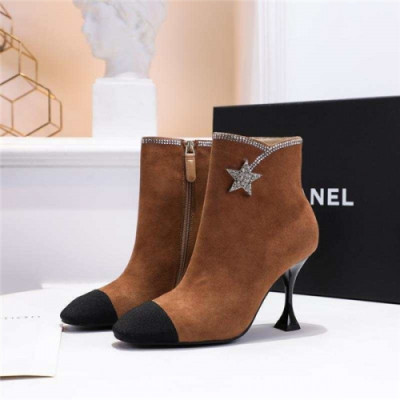 Chanel 2020 Women's Leather Ankle Boots - 샤넬 2020 여성용 레더 앵글부츠,Size(225-250),CHAS0483,카키