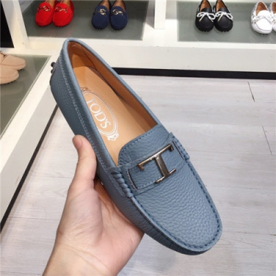 Tod's 2020 Women's Leather Loafer - 토즈 2020 여성용 레드 로퍼,Size(225-250),TODS0145,스카이블루