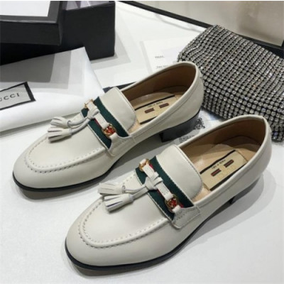 Gucci 2020 Women's Leather Flat - 구찌 2020 여서용 레더 플렛,Size(225-250),GUCS1301,화이트