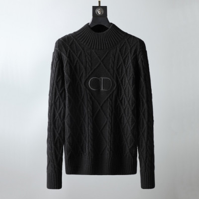 [디올]Dior 2020 Mens Retro Logo Crew-neck Sweaters - 디올 2020 남성 레트로 로고 크루넥 스웨터 Dio0994x.Size(m - 2xl).블랙