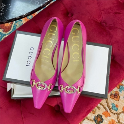 Gucci 2020 Women's Leather High Heel - 구찌 2020 여성용 레더 하이힐,Size(225-250),GUCS1306,핑크
