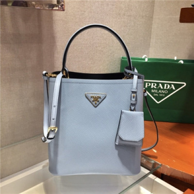 Prada 2020 Women's Leather Shoulder Bag,22cm - 프라다 2020 여성용 레더 숄더백,22cm,PRAB0290,스카이블루