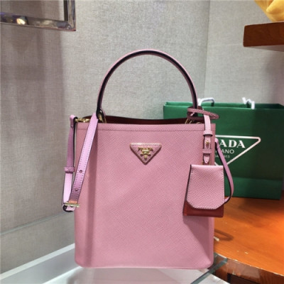 Prada 2020 Women's Leather Shoulder Bag,22cm - 프라다 2020 여성용 레더 숄더백,22cm,PRAB0291,핑크