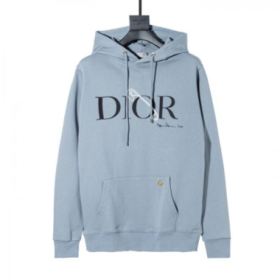 [디올]Dior 2020 Mm/Wm  Logo Casual Cotton Hoodie - 디올 2020 남/녀 로고 캐쥬얼 코튼 후디 Dio01005x.Size(xs - l).블루